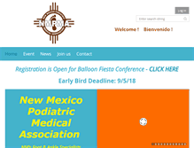 Tablet Screenshot of newmexicopodiatry.org
